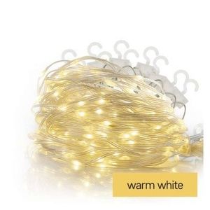 EMOS LED vánoční řetěz Dropi s programy 1, 7 m teplá bílá obraz