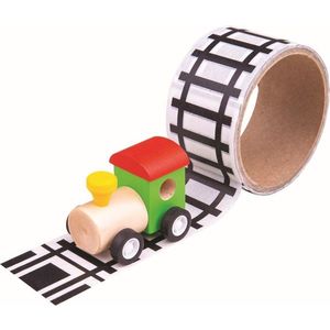 Bigjigs Toys Lepící páska koleje s mašinkou ROAD obraz
