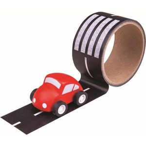 Bigjigs Toys Lepící páska s motivem cesty a autíčkem ROAD obraz