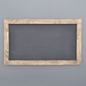 Hanah Home Nástěnná dřevěná tabule BOARD 100x60 cm černá obraz