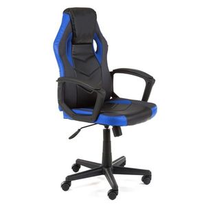 Ak furniture Otočná herní židle FERO II černo-modrá obraz