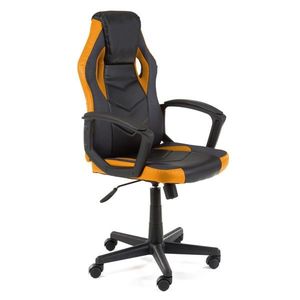 Ak furniture Otočná herní židle FERO II černo-oranžová obraz