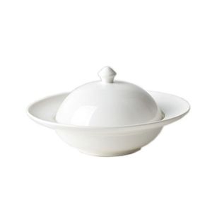Mondex Porcelánová miska s pokličkou BASIC 400ml bílá obraz
