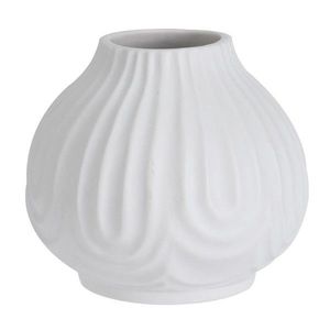 DekorStyle Porcelánová váza 12x11 cm bílá obraz