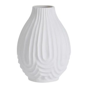 DekorStyle Porcelánová váza 14x10 cm bílá obraz