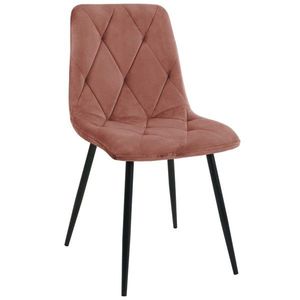 Ak furniture Prošívaná čalouněná židle Artis růžová obraz