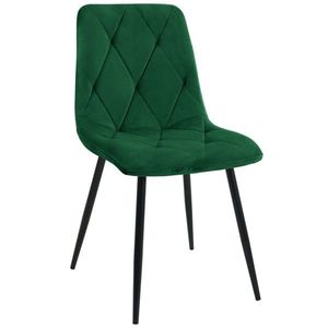 Ak furniture Prošívaná čalouněná židle Artis zelená obraz
