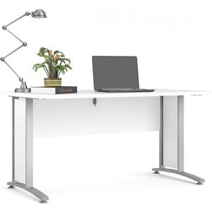 Tvilum Psací stůl Office I bílý/stříbrno-šedý obraz