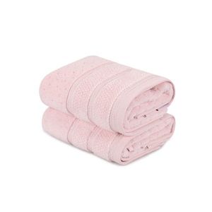 L'essentiel Sada 2 ručníků ARELLA 50x90 cm pudrově růžová obraz