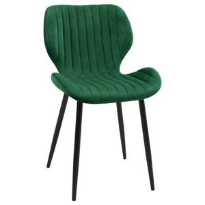 Ak furniture Sametová čalouněná prošívaná židle Apas zelená obraz