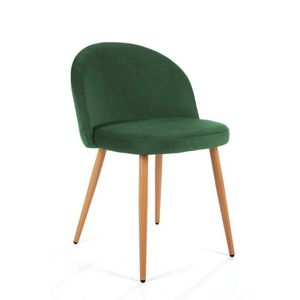 Ak furniture Sametová čalouněná židle Gera zelená obraz