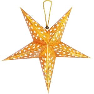Tutumi Svítící LED papírová hvězda LUMINA II 45 cm zlatá obraz