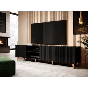 HALMAR TV stolek Pafos 200 cm černý obraz