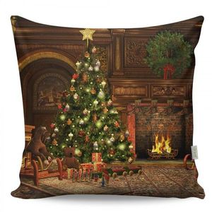 Hanah Home Vánoční dekorační polštář se stromečkem VASO 43x43 cm obraz