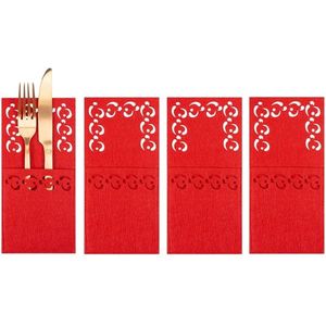 Tutumi Vánoční obal na příbor EGA III 4 ks červený obraz
