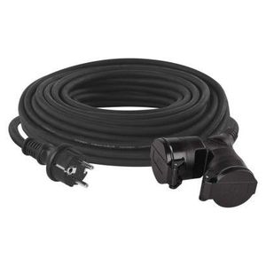 EMOS Venkovní prodlužovací kabel s 2 zásuvkami ZANE 25 m černý obraz