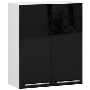 Ak furniture Závěsná kuchyňská skříňka Olivie W 60 cm bílo-černá obraz