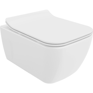 Závěsná WC mísa MEXEN MARGO s prkénkem bílá II obraz