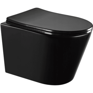 Závěsný WC set MEXEN RICO 35 cm s prkénkem v2 černý obraz
