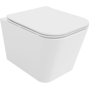 Závěsný WC set MEXEN TEO 34, 5 cm s prkénkem SLIM bílý lesk obraz