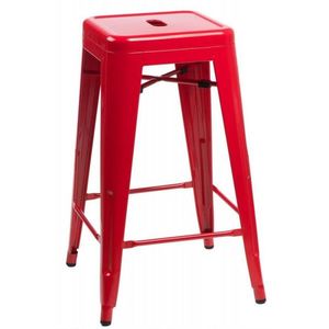 ArtD Barová židle PARIS 66 cm inspirovaná Tolix | červená obraz
