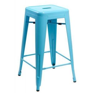 ArtD Barová židle PARIS 75 cm inspirovaná Tolix | modrá obraz