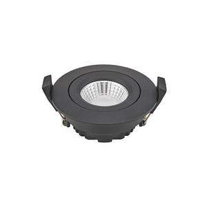 Sigor LED bodový podhled Diled, Ø 8, 5 cm 6 W Dim-To-Warm černý obraz