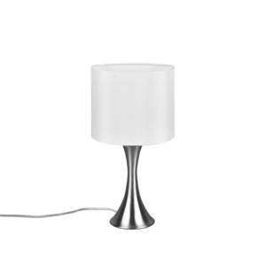 Trio Lighting Stolní lampa Sabia, Ø 20 cm, bílá/niklová obraz