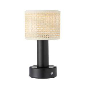 PR Home PR Home Nabíjecí stolní lampa Tiara, CCT, ratan/černá obraz