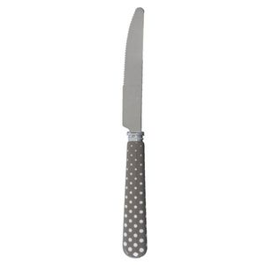 Jídelní nůž šedý s puntíky 63009A obraz