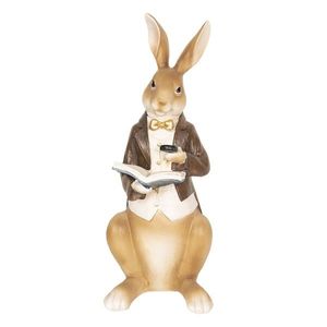 Dekorace králík s knihou - 15*13*40 cm 6PR2600 obraz