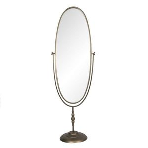 Velké stojací vintage zrcadlo ve zlatém rámu Desiree - 48*33*150 cm 52S214 obraz