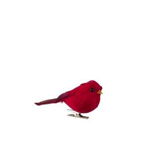 Tmavě růžový dekorativní ptáček na skřipci S - 4*11*6 cm 2883 obraz