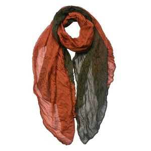 Zeleno-hnědý dámský šátek - 90*180 cm JZSC0757 obraz