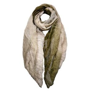 Zeleno-béžový dámský šátek - 90*180 cm JZSC0761 obraz