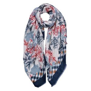 Barevný dámský šátek s ornamenty květin - 80*180 cm JZSC0801 obraz