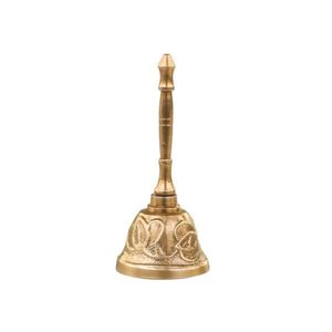 Mosazný antik zvonek se zdobným držadlem - 4*9 cm 39066513 (39665-13) obraz