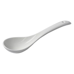 Přírodně bílá porcelánová lžička Lilli - 15*4*2 cm 6CE1732 obraz