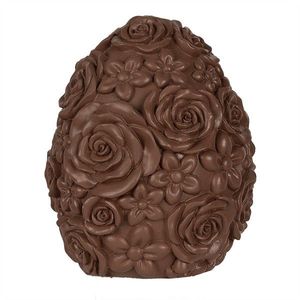 Dekorace čokoládové vejce s květy Egg - Ø 11*14 cm 6PR4098 obraz