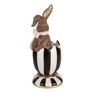 Dekorace čoko králík v kalíšku vejci - Ø 8*19 cm 6PR4100 obraz