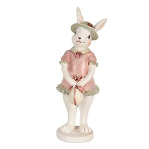 Dekorace králičí slečna v růžových šatech - 5*5*15 cm 6PR4997 obraz