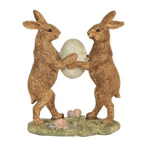 Dekorace králíčci držící vajíčko - 11*5*13 cm 6PR5008 obraz