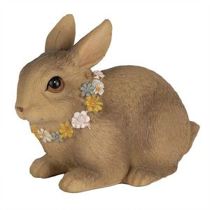 Dekorace hnědý velikonoční králíček - 13*8*10 cm 6PR5011 obraz