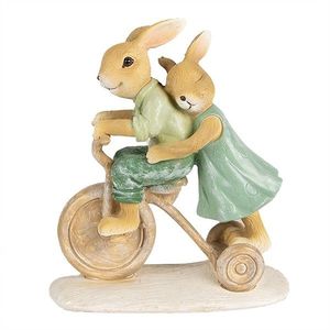 Dekorace králíčci na kole - 12*6*14 cm 6PR5016 obraz