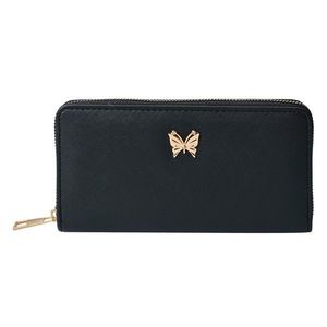 Černá dámská peněženka s motýlkem - 19*10 cm JZWA0193Z obraz