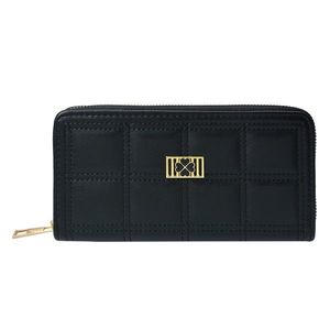 Černá peněženka se čtyřlístkem- 19*10 cm JZWA0196Z obraz
