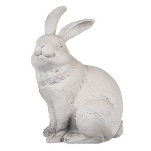Béžová antik dekorace socha králík - 15*11*21 cm 6PR5052 obraz