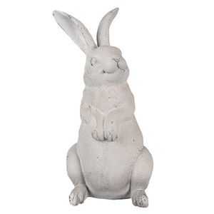 Béžová antik dekorace socha králík - 14*11*26 cm 6PR5053 obraz