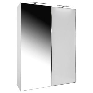 Šatní Skříň Se Zrcadlem Sonate Rom, 200x240 Cm, Bílá obraz