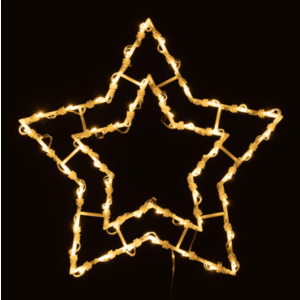 Nexos 65872 Vánoční dekorace na okno - 50 LED, hvězda obraz